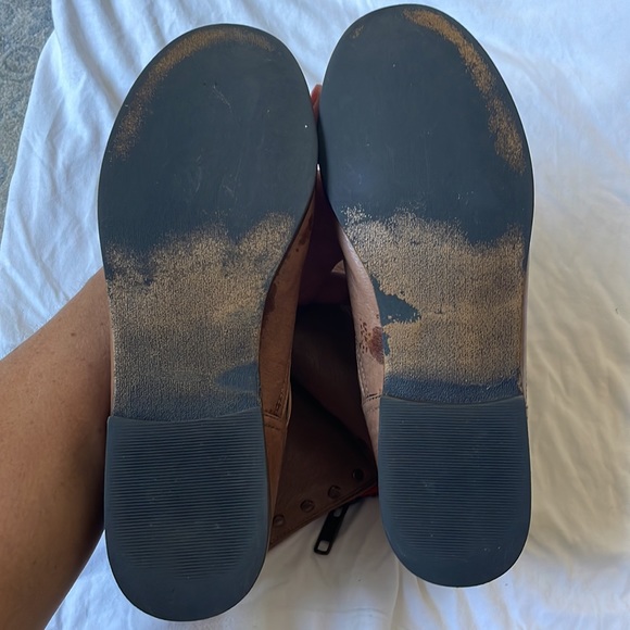 Steve Madden Camel Tan Temmpt Mid-Rise Moto Boots. Size 7.5 - Picture 6 of 9